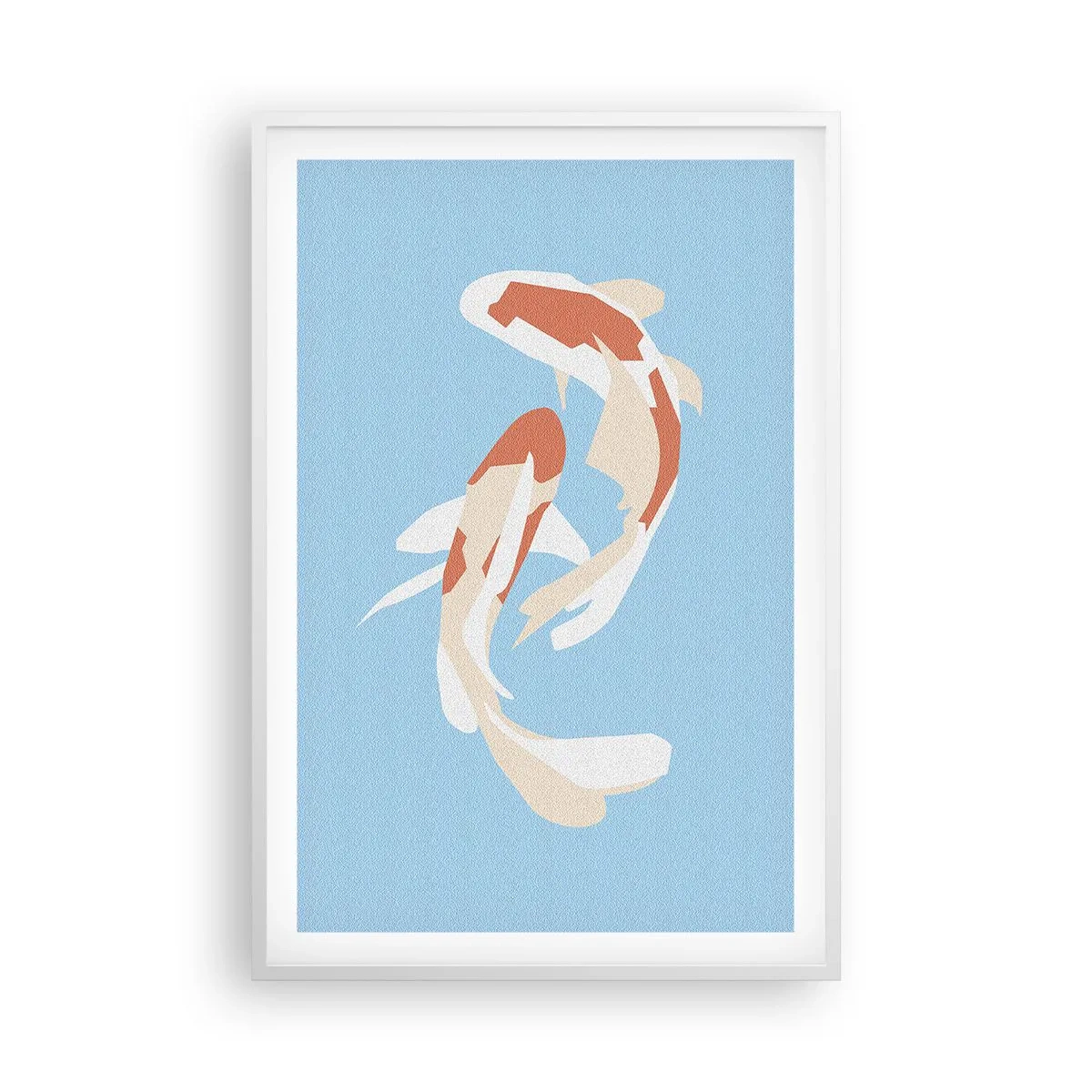 Plakát v bílém rámu - Spontánní synchronizované plavání - 61x91 cm