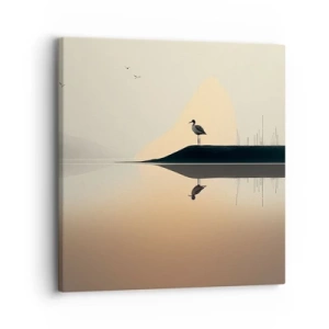 Obraz na plátně - Pán na jezeře - 30x30 cm