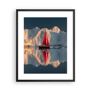 Plakát v černém rámu - Na okraji světa - 40x50 cm