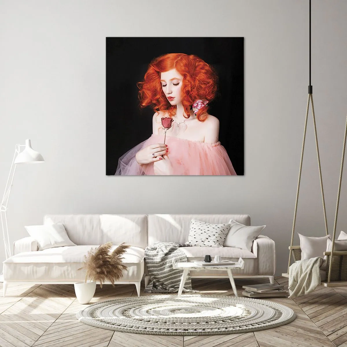 Obraz na plátně - V barokním stylu - 60x60 cm