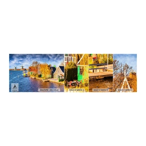 Vzor Fototapety Samolepicí Deluxe Sticker - Od staletí beze změn - Krajina, Fanoušek, Holandsko - 100x30 cm