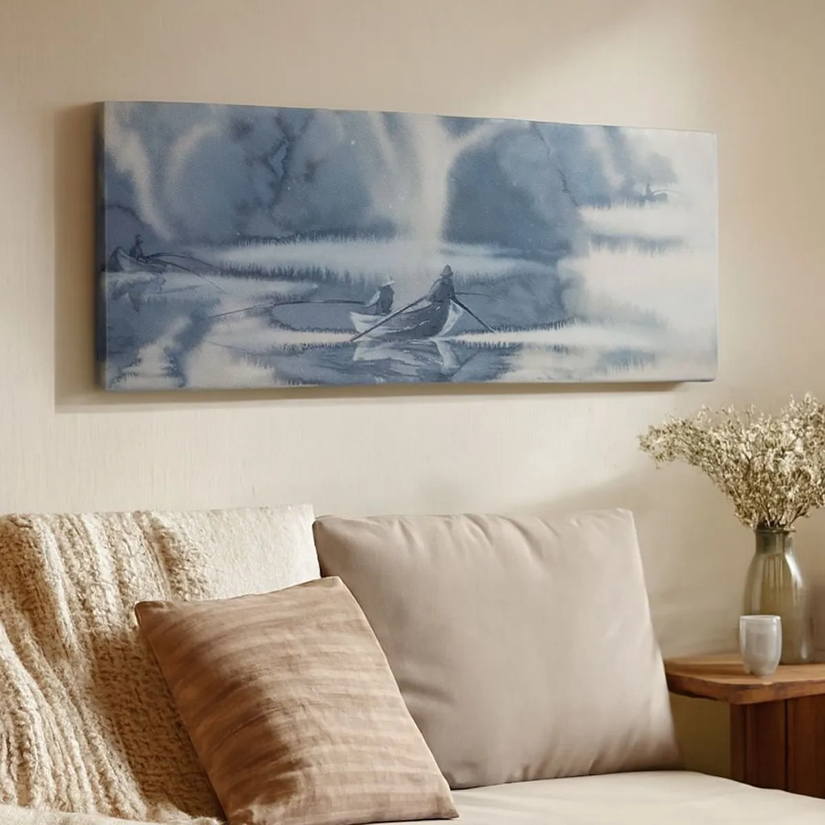 Obraz na plátně - Rybáři ve svém ráji - 100x40 cm