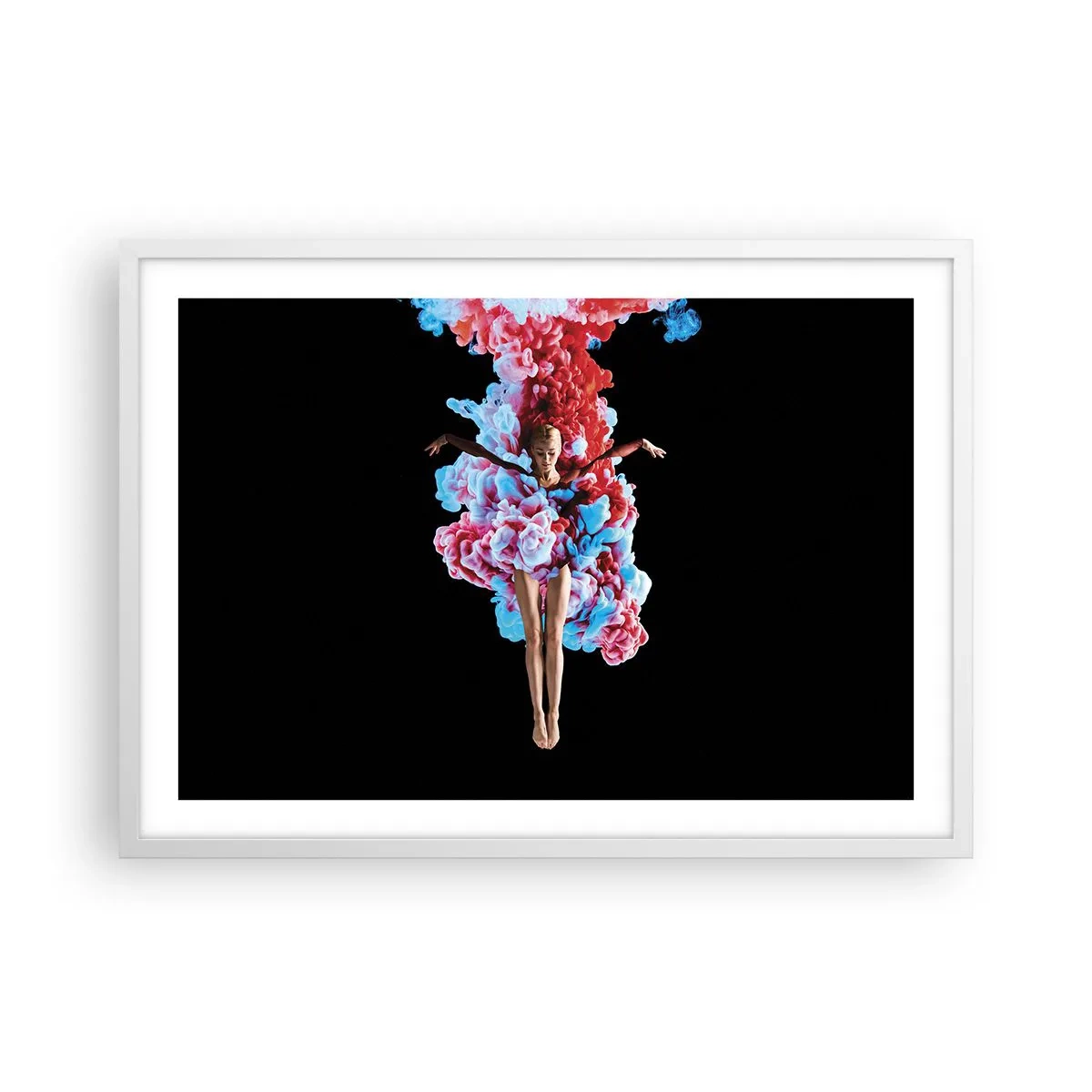 Plakát v bílém rámu - V plném květu - 70x50 cm