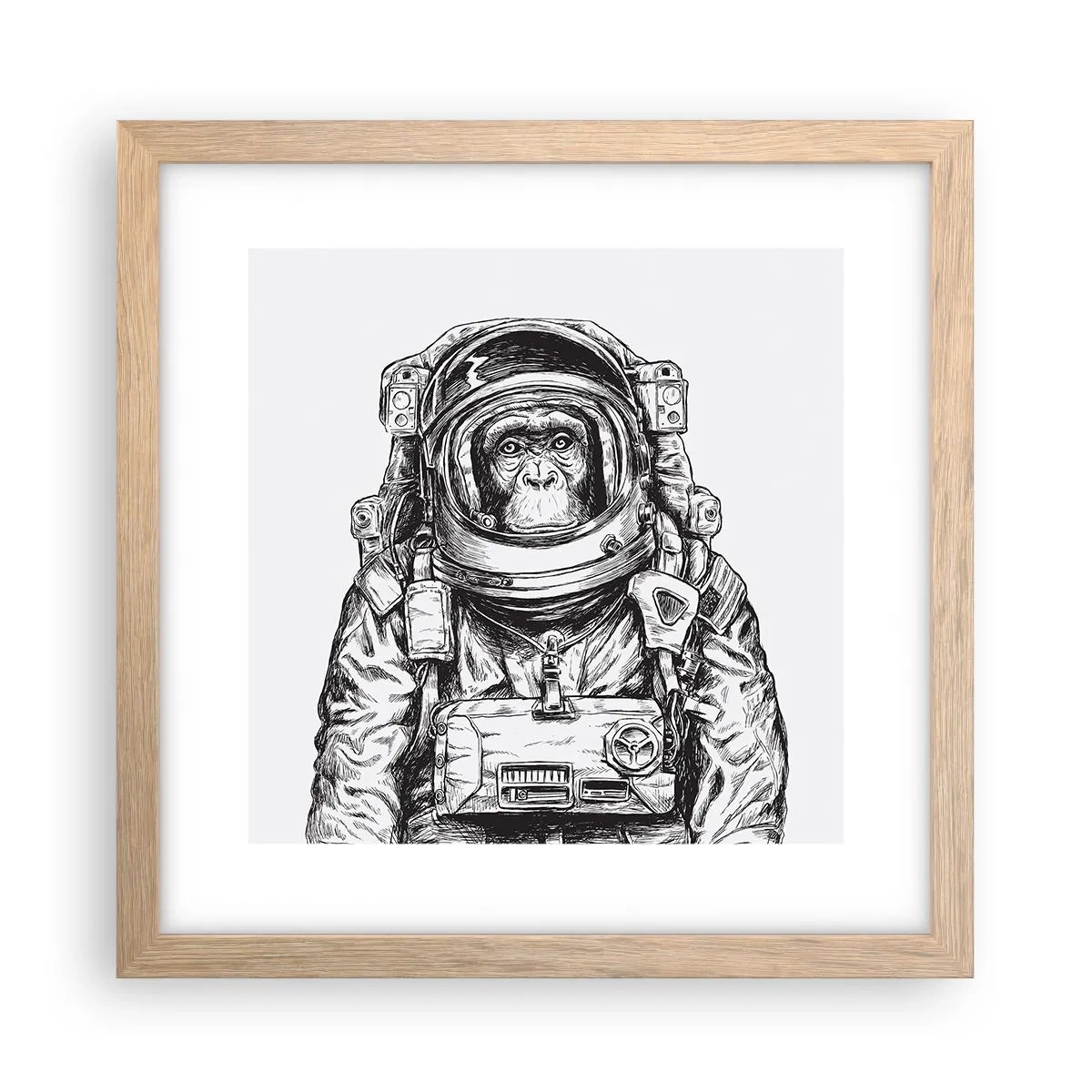 Plakát v rámu světlý dub - Alternativní vývoj - 30x30 cm