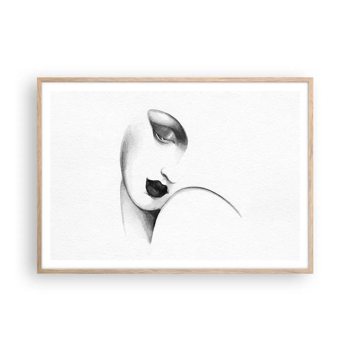 Plakát v rámu světlý dub - Ve stylu Lempické - 100x70 cm