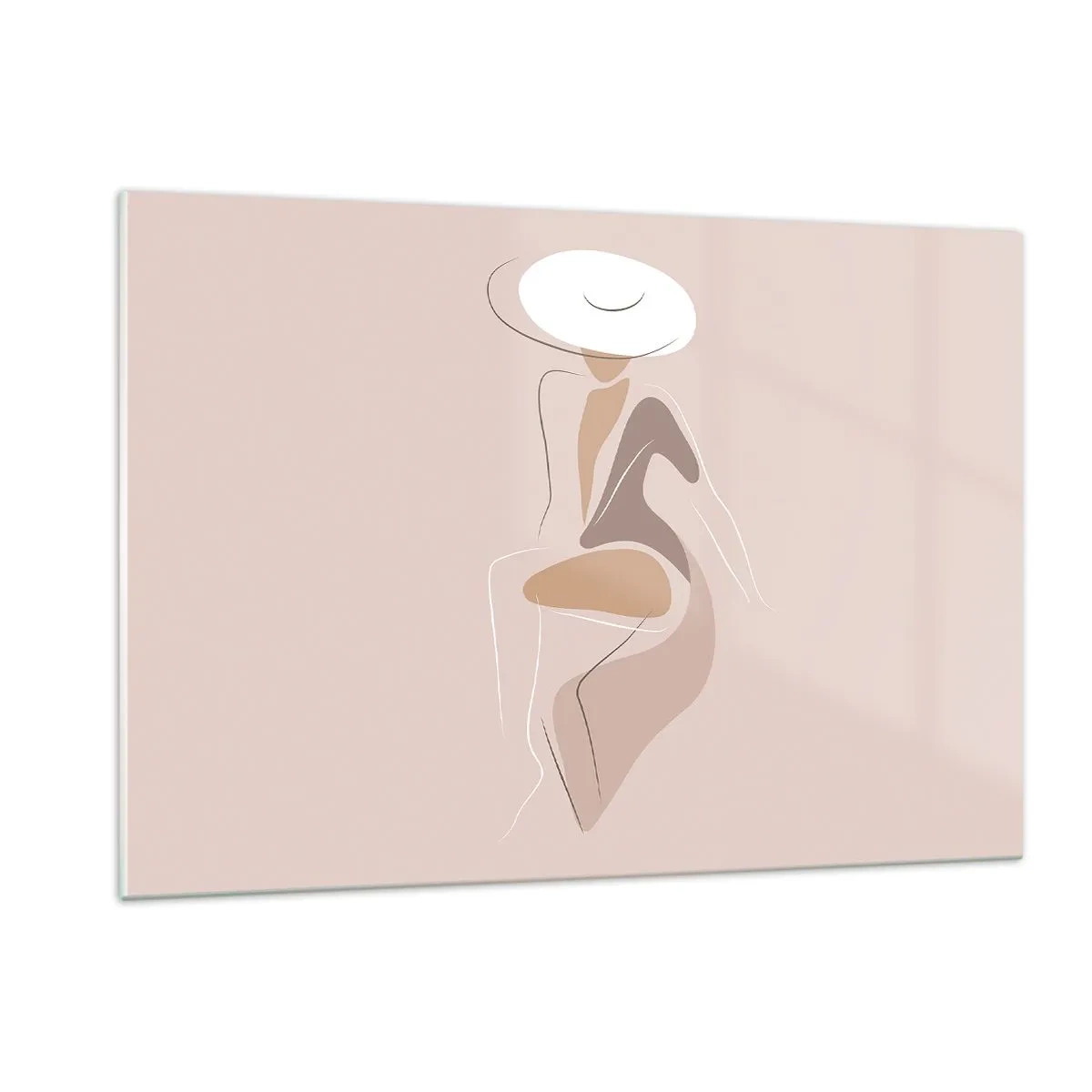 Obraz na skle - Jak vypadá pravá dáma? - 120x80 cm