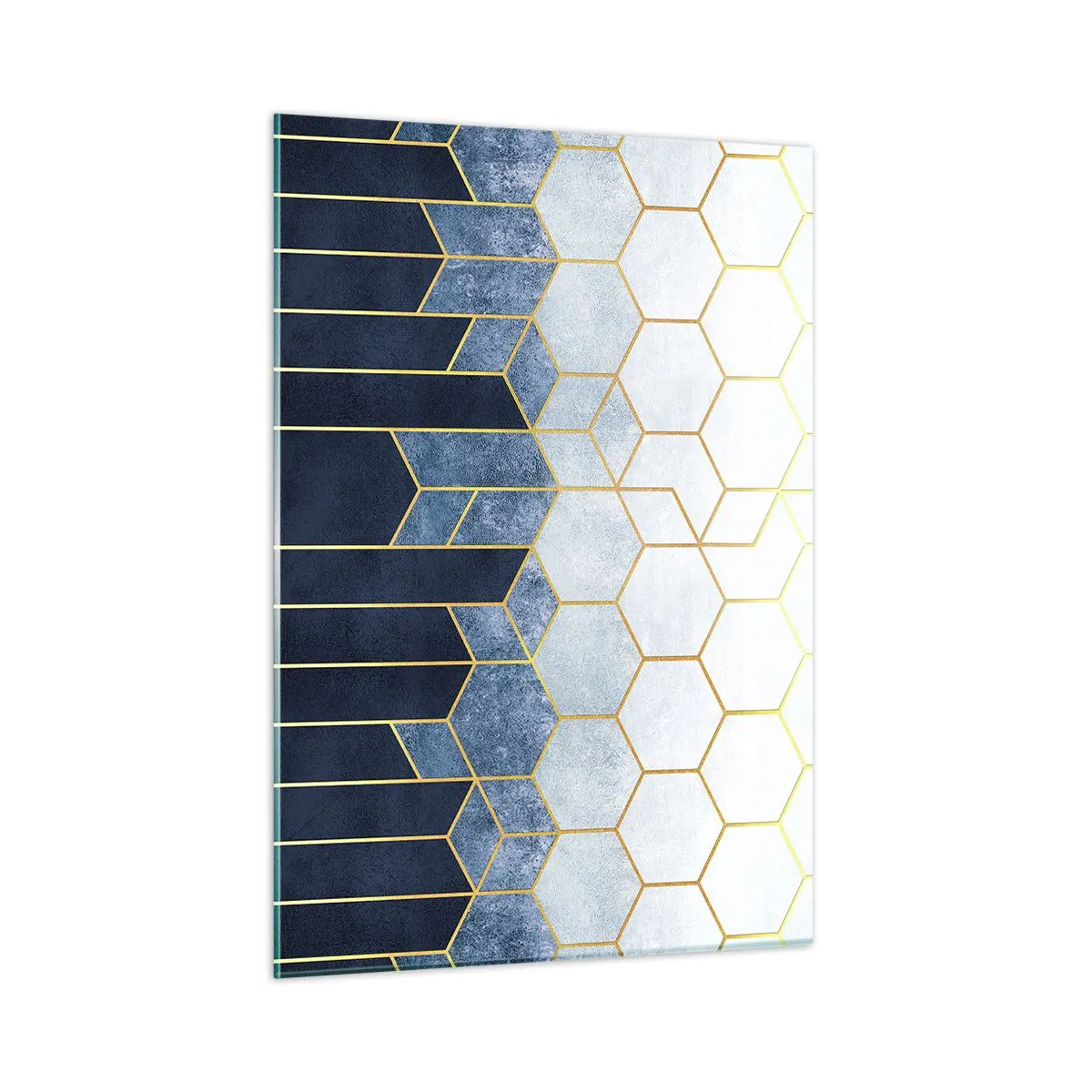 Obraz na skle - Kompozice v synkopickém rytmu - 50x70 cm