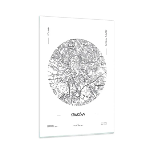 Obraz na skle - Anatomie Krakova - 80x120 cm