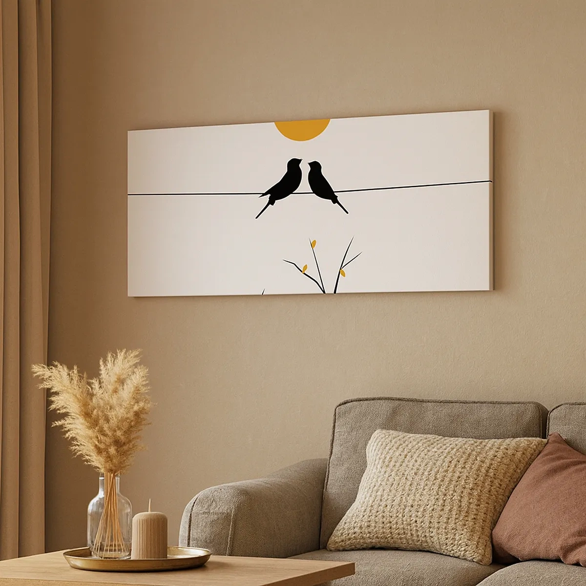 Obraz na plátně - Slavíčí večer - 30x30 cm