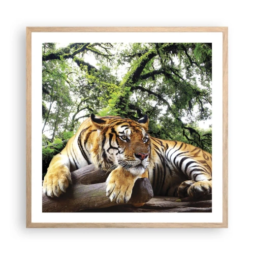 Plakát v rámu světlý dub - S úctou - 60x60 cm