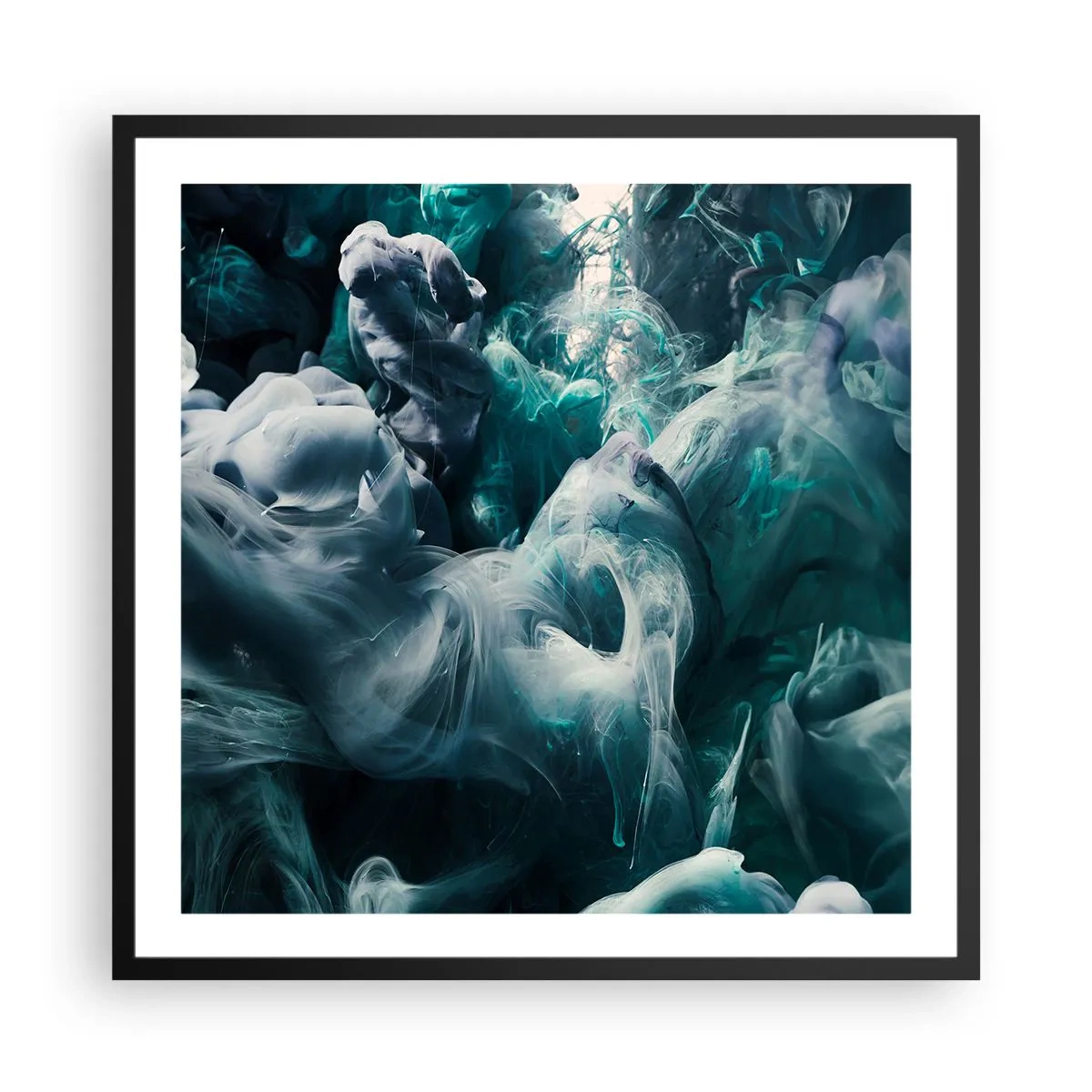 Plakát v černém rámu - Pohyb barvy - 60x60 cm