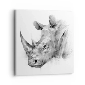 Obraz na plátně - Africký portrét - 30x30 cm