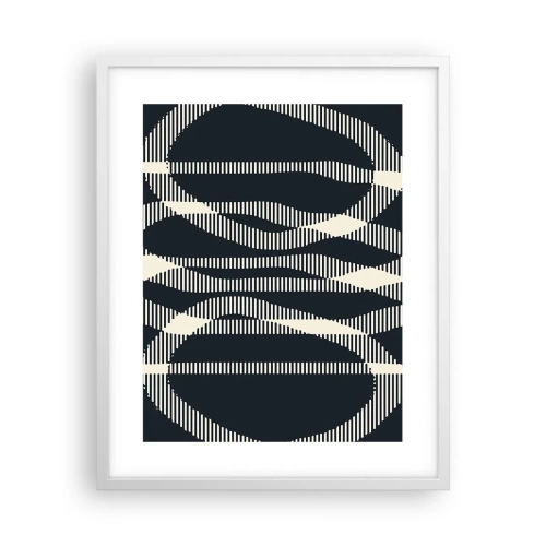 Plakát v bílém rámu - Pokus o prolomení temnoty - 40x50 cm