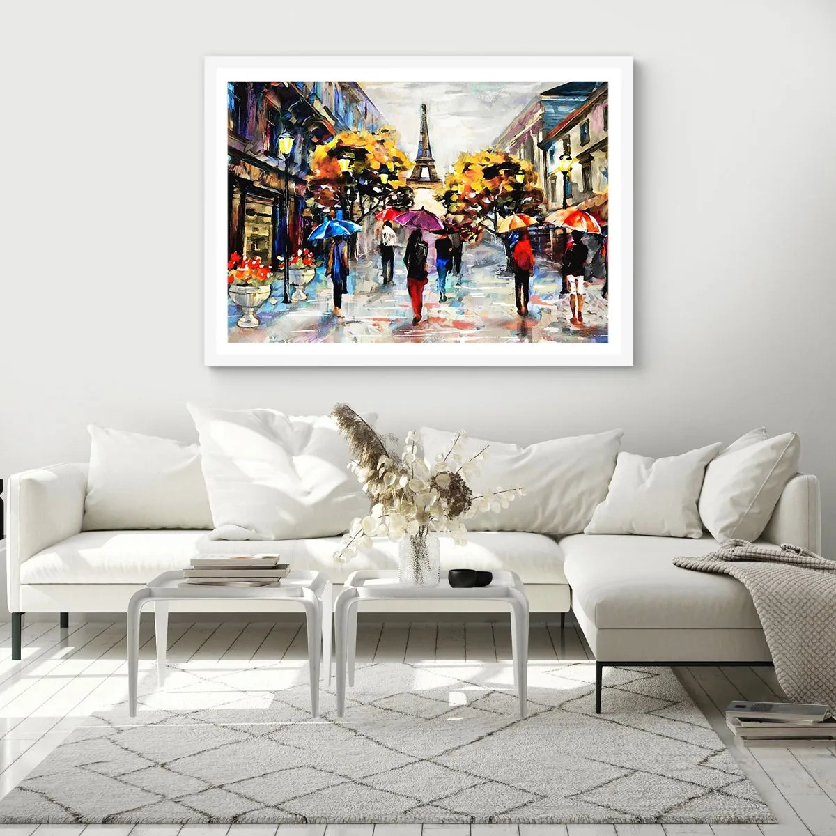 Plakát v bílém rámu - Na podzim zvlášť krásný - 50x40 cm