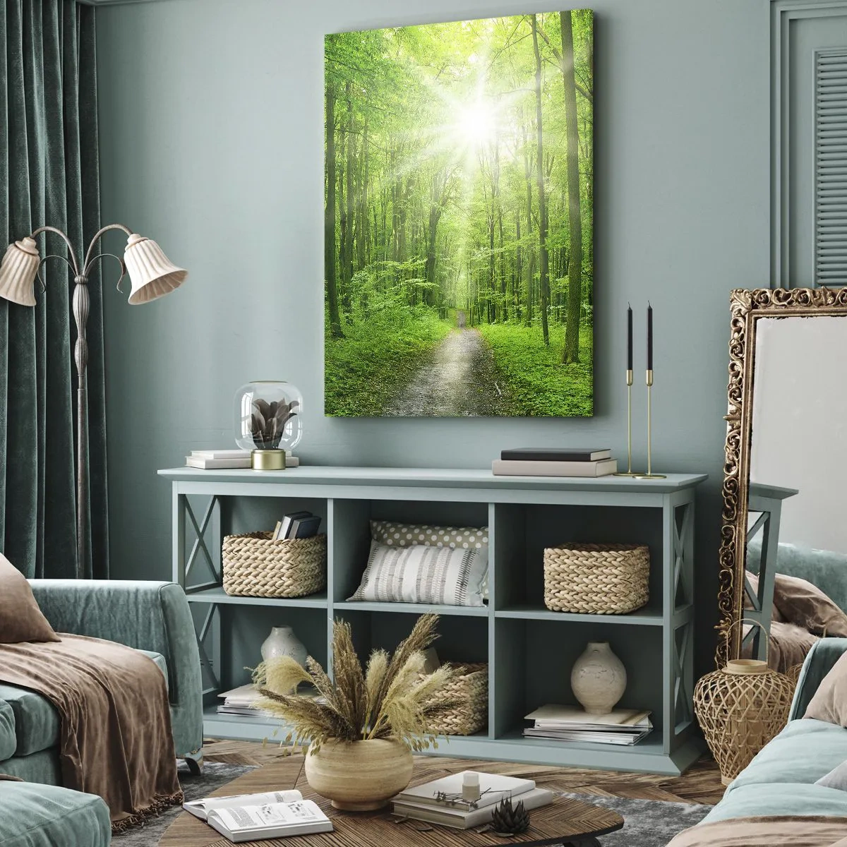 Obraz na plátně - Zelená katedrála - 50x70 cm