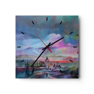 Nástěnné hodiny - Pod přátelským nebem - 40x40 cm