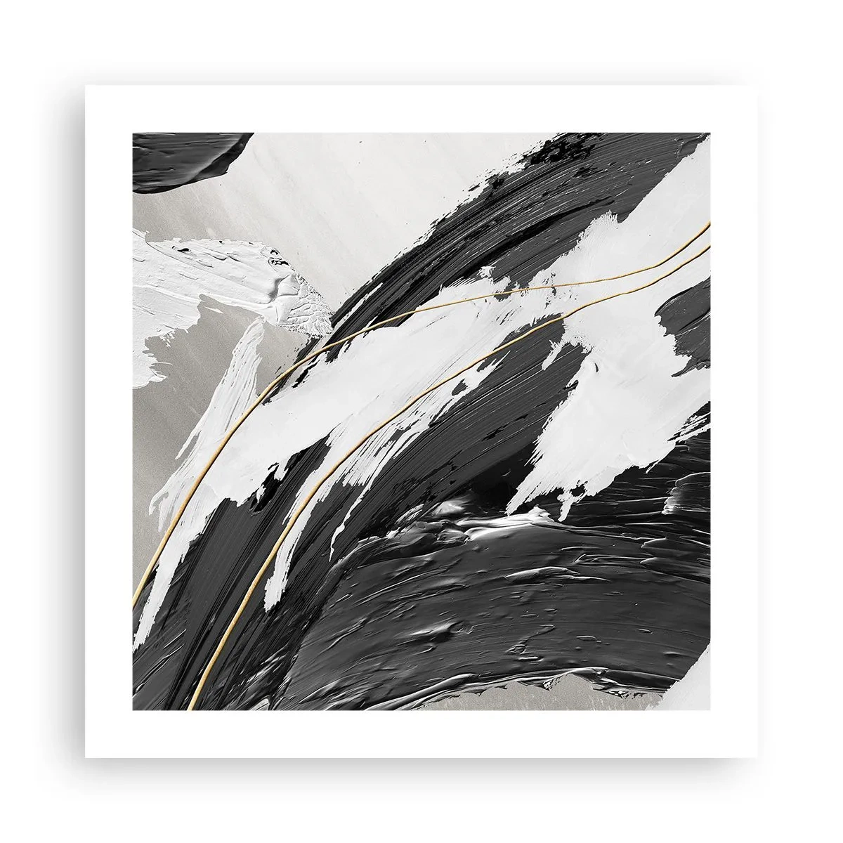 Plakát - Velkorysá abstrakce - 50x50 cm
