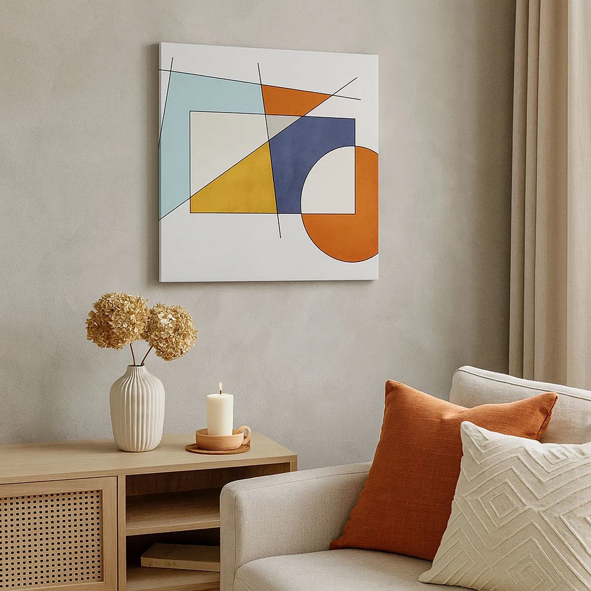 Obraz na plátně - Abstrakce: modernistická zábava - 30x30 cm