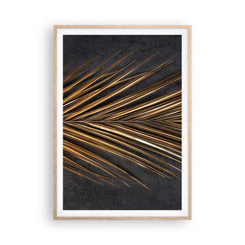 Plakát v rámu světlý dub - Zlato tropů - 70x100 cm