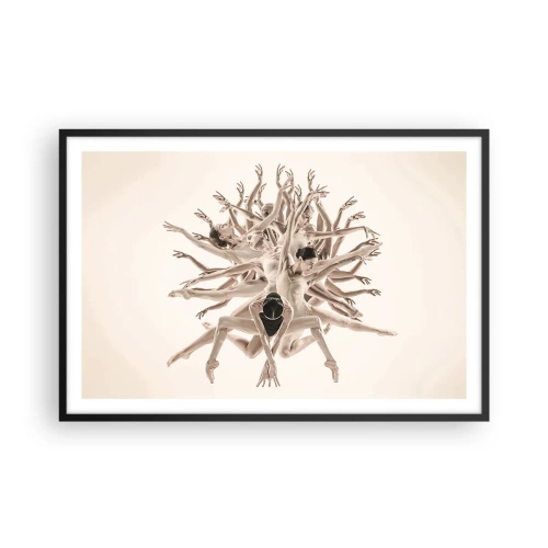 Plakát v černém rámu - Rozkvět v tanci - 91x61 cm