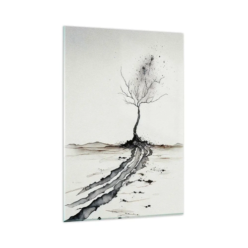 Obraz na skle - Zimní melancholie - 80x120 cm