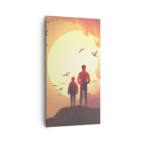 Obraz na plátně - Se sluncem tváři v tvář - 55x100 cm