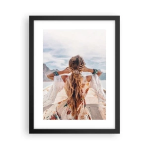 Plakát v černém rámu - Na cestě ke štěstí - 30x40 cm