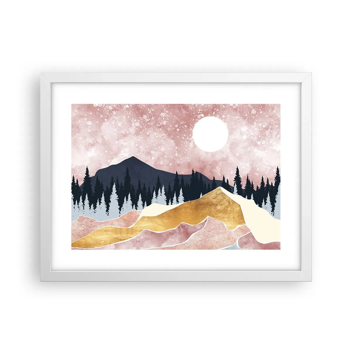 Plakát v bílém rámu - Noční hlídka - 40x30 cm
