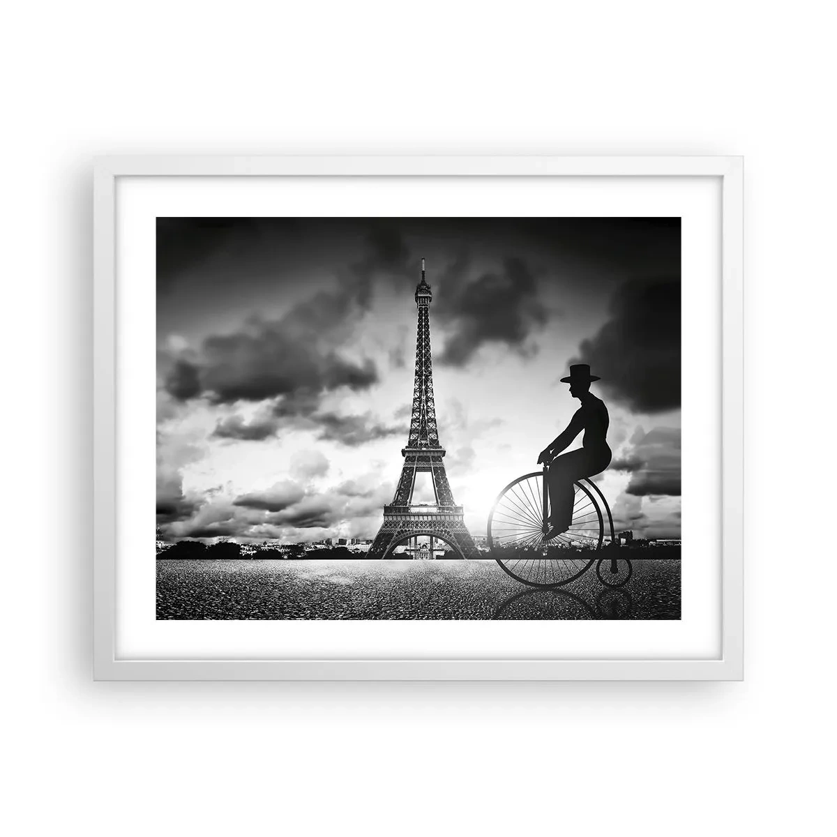 Plakát v bílém rámu - Touha po Belle Epoque - 50x40 cm