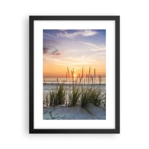 Plakát v černém rámu - Podívej se, představ si a pociť - 30x40 cm