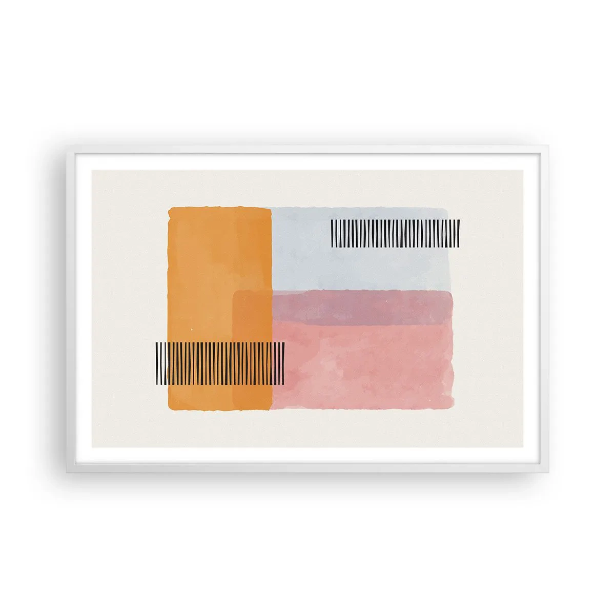 Plakát v bílém rámu - Z rohu do rohu - 91x61 cm