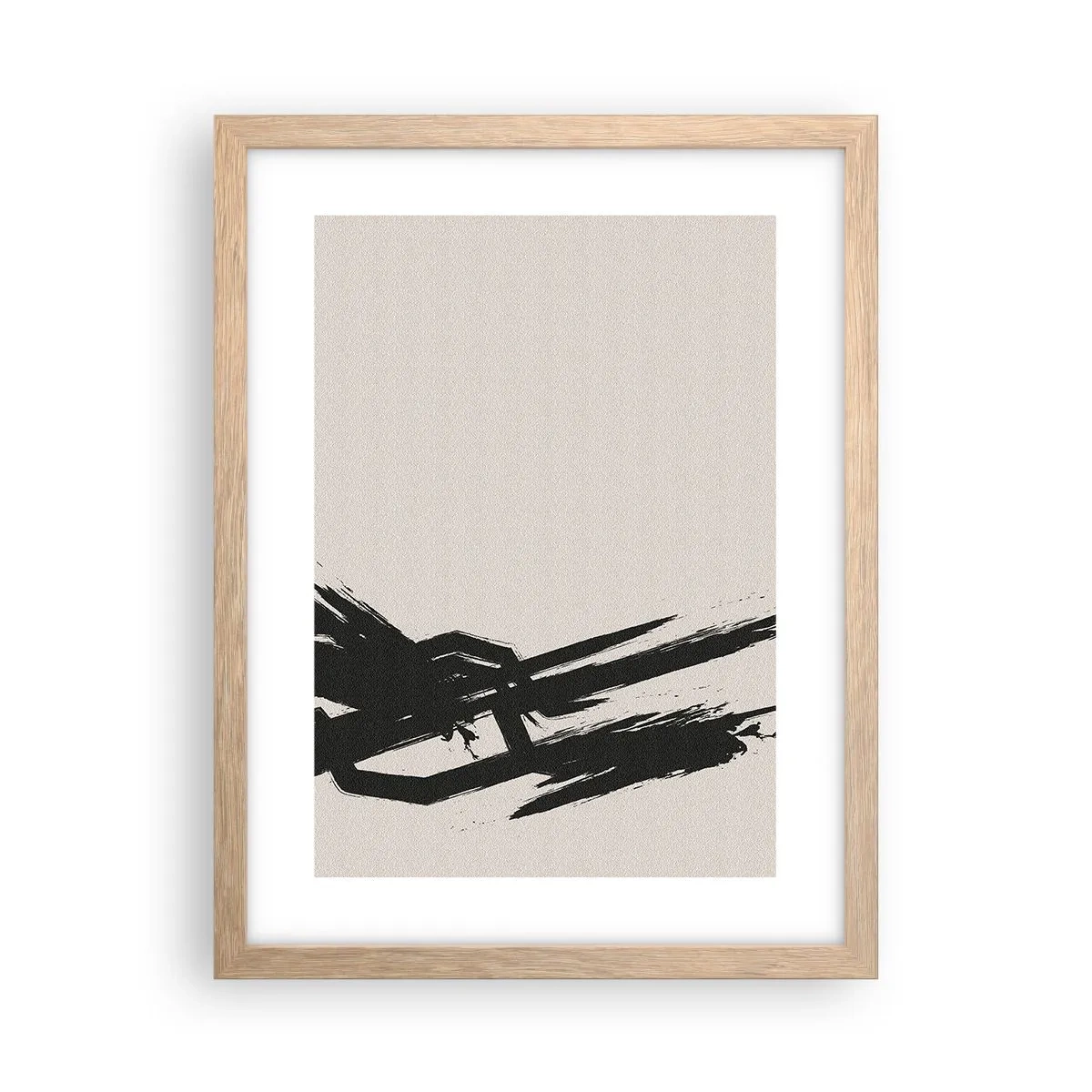 Plakát v rámu světlý dub - Nezastavitelná hybnost - 30x40 cm