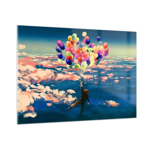 Obraz na skle - Splněné sny dětství - 100x70 cm