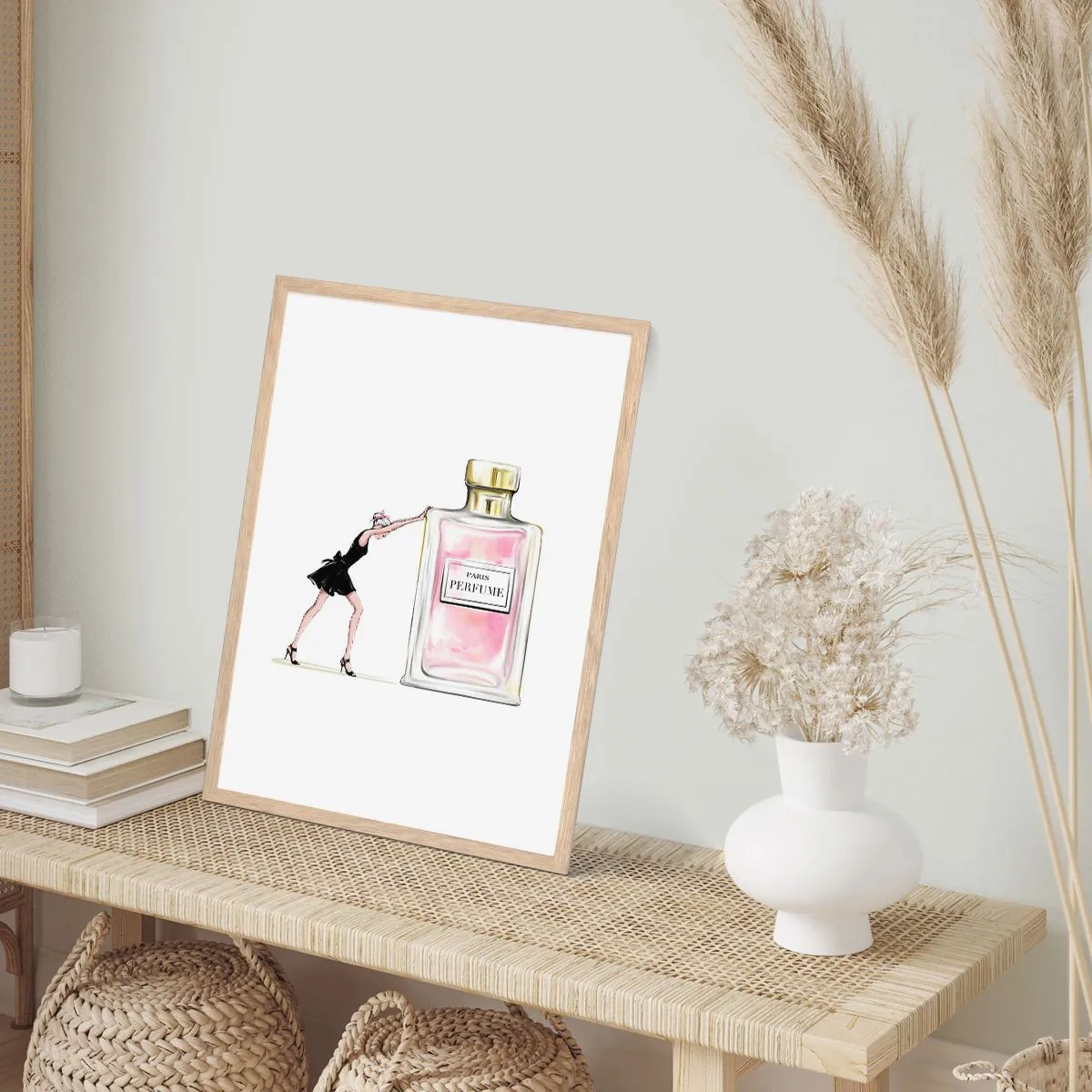 Plakát v rámu světlý dub - Podstata ženskosti - 30x40 cm