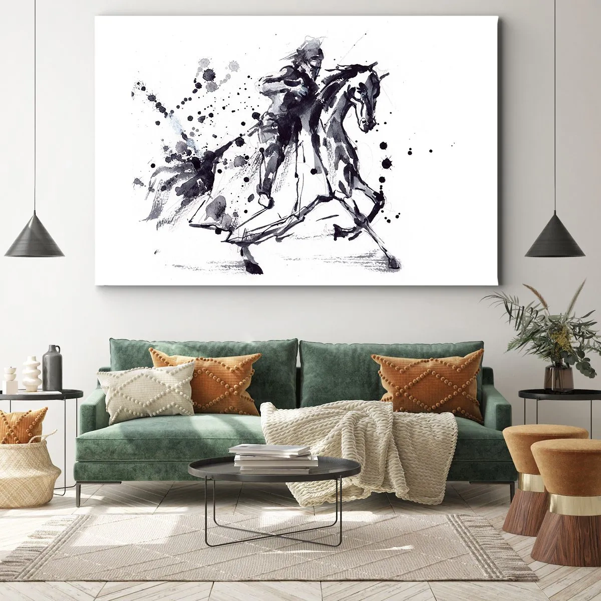 Obraz na plátně - Černý rytíř - 70x50 cm