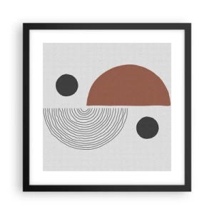 Plakát v černém rámu - Dokonalost kruhu - 40x40 cm
