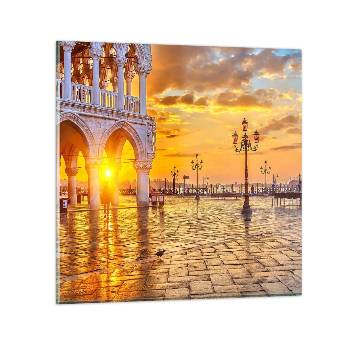 Obraz na skle - Kde jsou všichni? - 60x60 cm