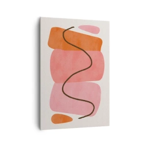 Obraz na plátně - Jemný pohyb forem - 70x100 cm