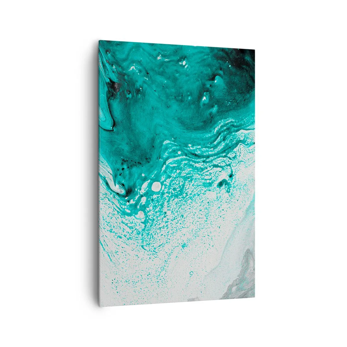 Obraz na plátně - Propadnout v bílé a tyrkysové - 80x120 cm