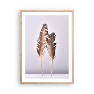 Plakát v rámu světlý dub - Proti nicotě - 50x70 cm