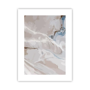 Plakát - Modré meandry pod bílou - 30x40 cm