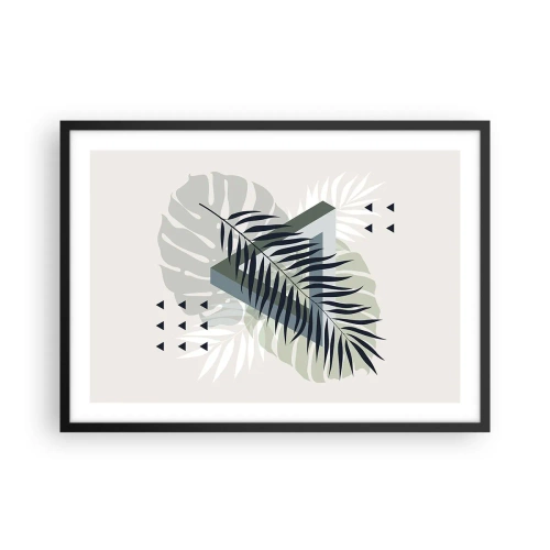 Plakát v černém rámu - Příroda a geometrie – dva řády? - 70x50 cm