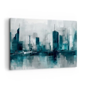 Obraz na plátně - Město v barvě deště - 120x80 cm