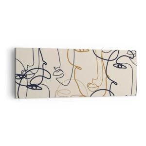 Obraz na plátně - Portrét znásobený - 140x50 cm