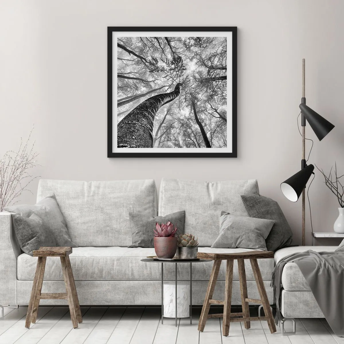 Plakát v černém rámu - Závod ke světlu - 30x30 cm