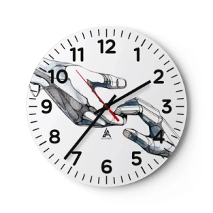 Nástěnné hodiny - Dobré gesto - 30x30 cm