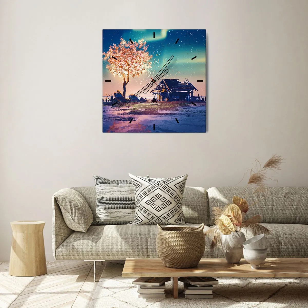 Nástěnné hodiny - Příroda nepomíjí - 30x30 cm