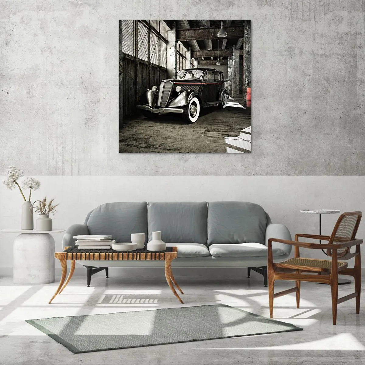 Obraz na skle - Nepomíjející elegance 30. let - 30x30 cm