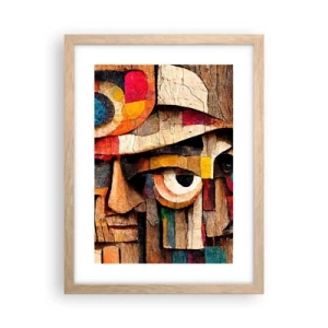 Plakát v rámu světlý dub - Vidím tě… - 30x40 cm