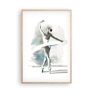 Plakát v rámu světlý dub - Zakletá do labutě - 61x91 cm